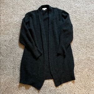 H&M Dark Gray Open Front Cozy sweater